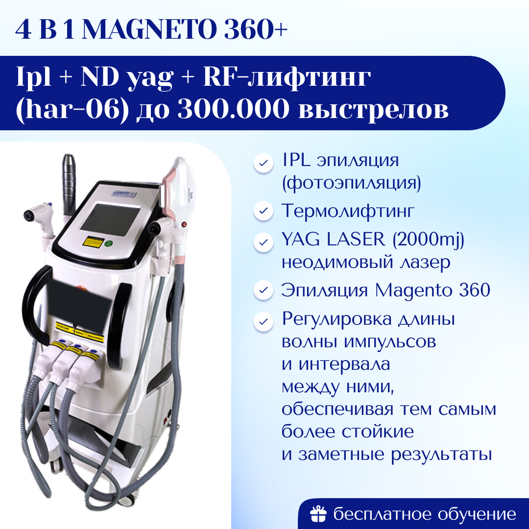 Аппарат 4 в 1 magneto 360+ Новая модификация 2024 г. | Центр инновационного  косметологического оборудования Mettle